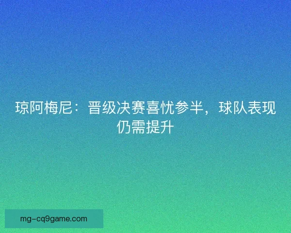 琼阿梅尼：晋级决赛喜忧参半，球队表现仍需提升